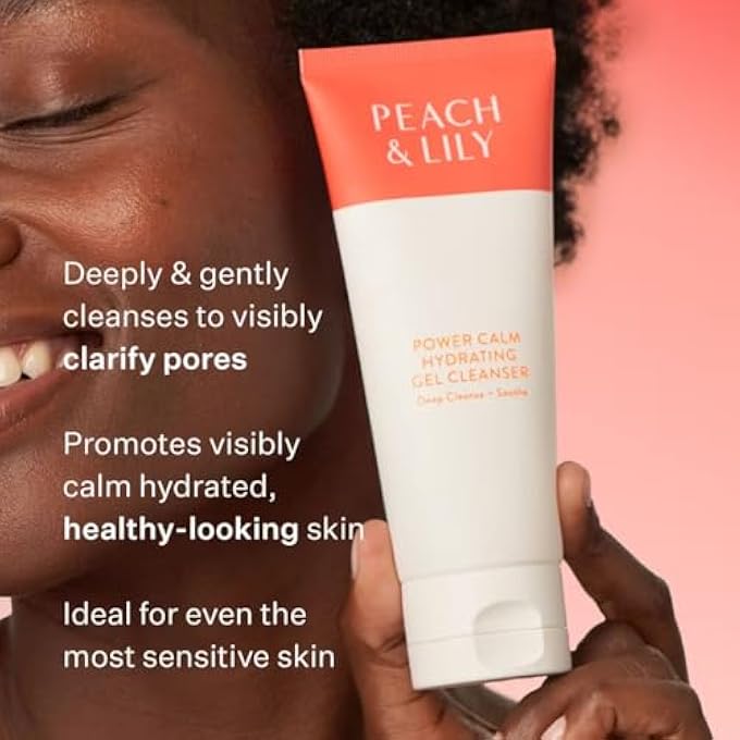 PEACH & LILY - POWER CALM HYDRATING GEL CLEANSER (3.38 OZ) - FACE WASH & FACIAL CLEANSER - LIGHT MAKEUP REMOVER - CHAMOMILE, CUCUMBER FRUIT & CICA - SELF CARE - VEGAN & CRUELTY FREE - KOREAN SKINCARE - Image 2